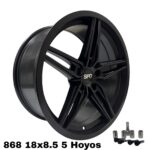 MW 868 18X8.5 5*114.3 SATIN BLACK