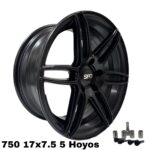 MW 750 17X7.5 5*114.3 SATIN BLACK