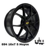 MW 694 16X7.0 5*114.3 SATIN BLACK